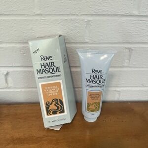 Vintage Rave Hair Masque 2 Minute Conditioning DAMAGED Box Dry Hair